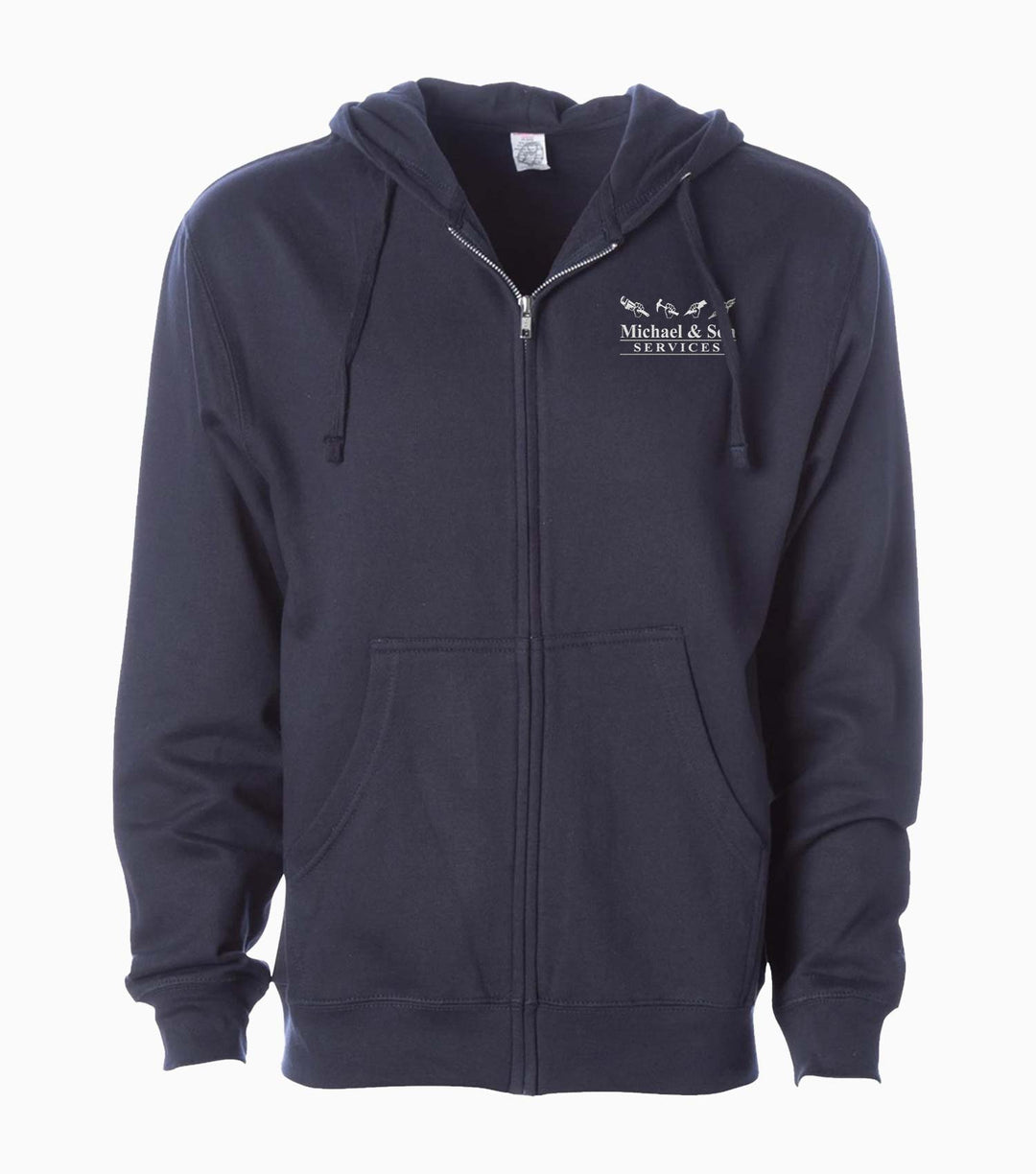 Unisex Midweight Full-Zip Hooded Sweatshirt