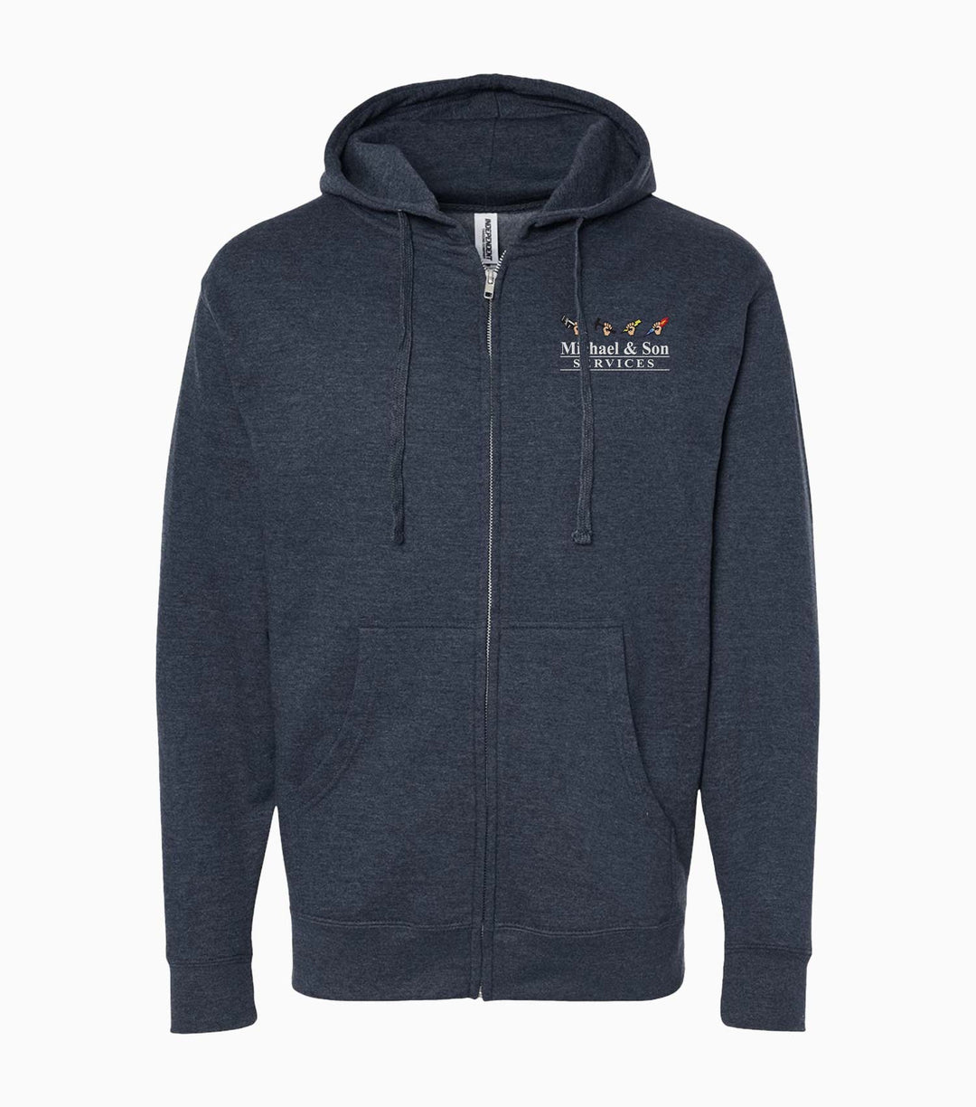 Unisex Midweight Full-Zip Hooded Sweatshirt