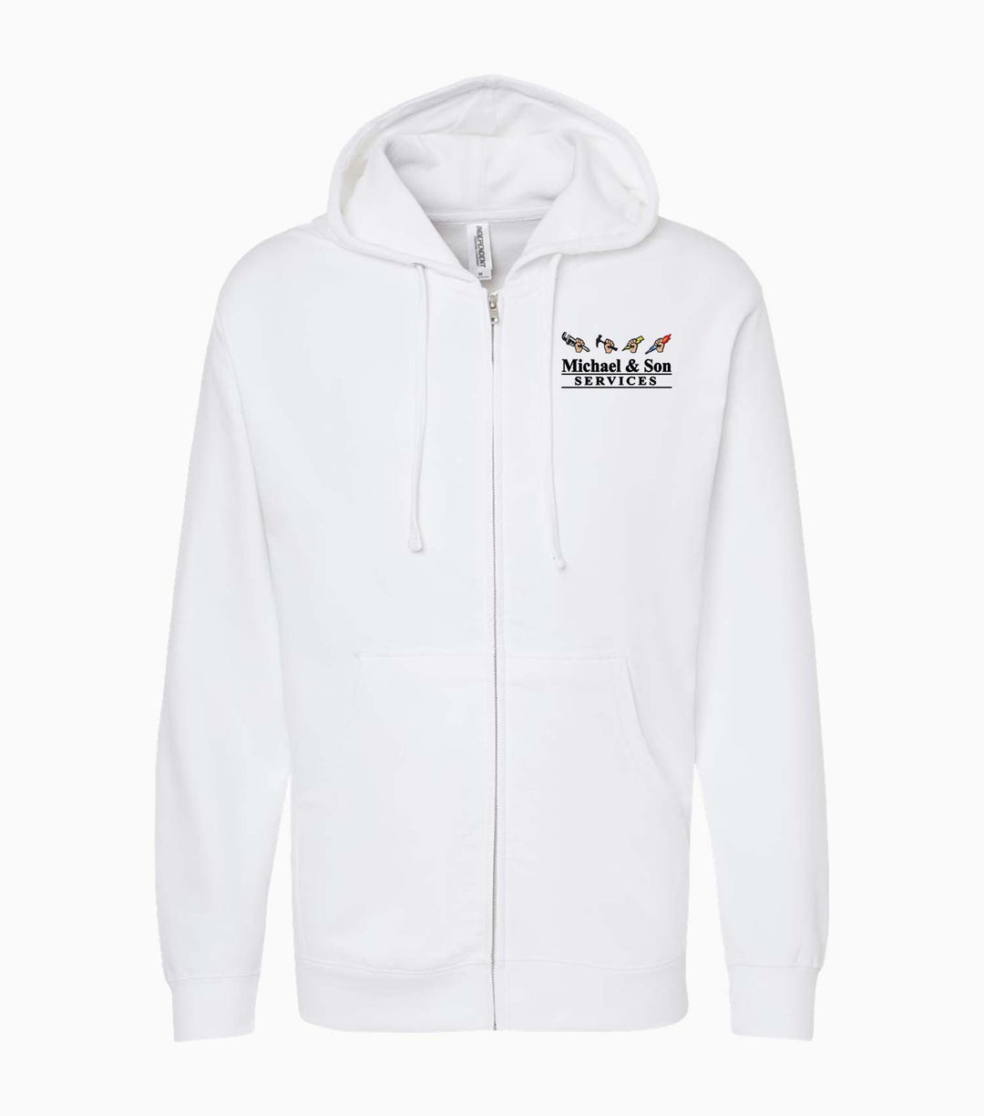 Unisex Midweight Full-Zip Hooded Sweatshirt