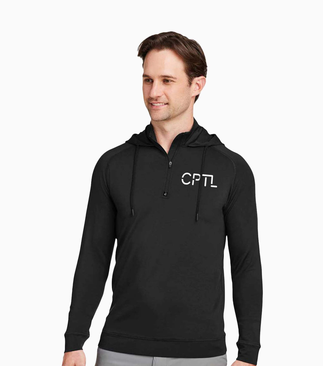 Vandyke Quarter-Zip Hooded Sweatshirt