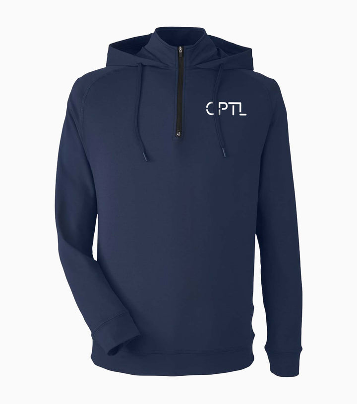 Vandyke Quarter-Zip Hooded Sweatshirt