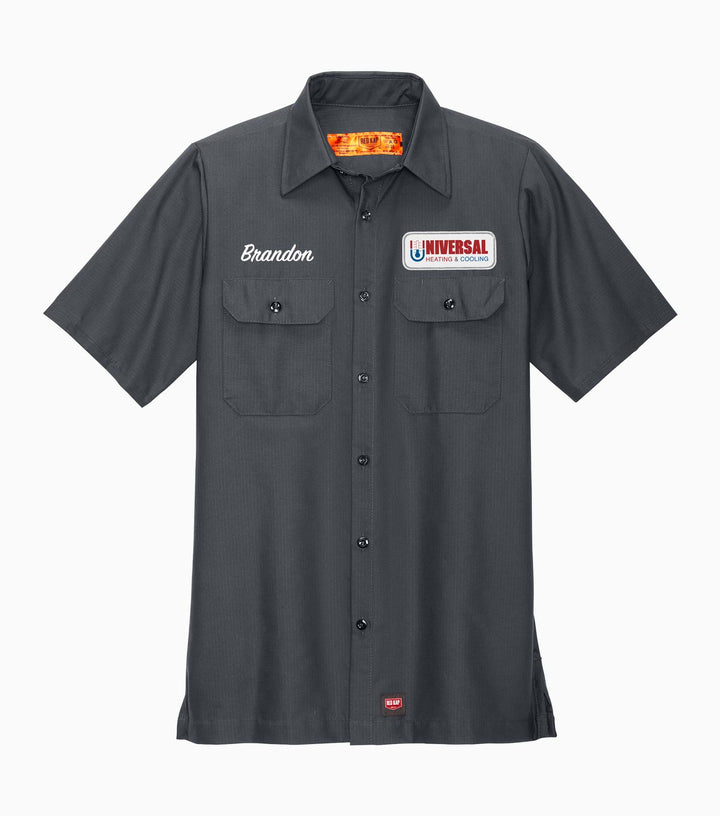Short Sleeve Solid Ripstop Shirt