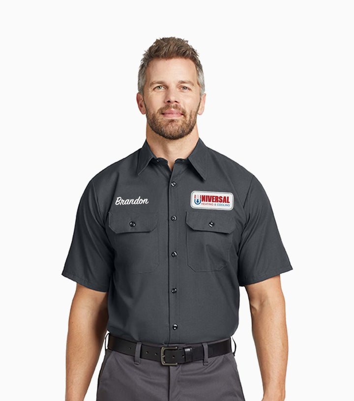 Short Sleeve Solid Ripstop Shirt