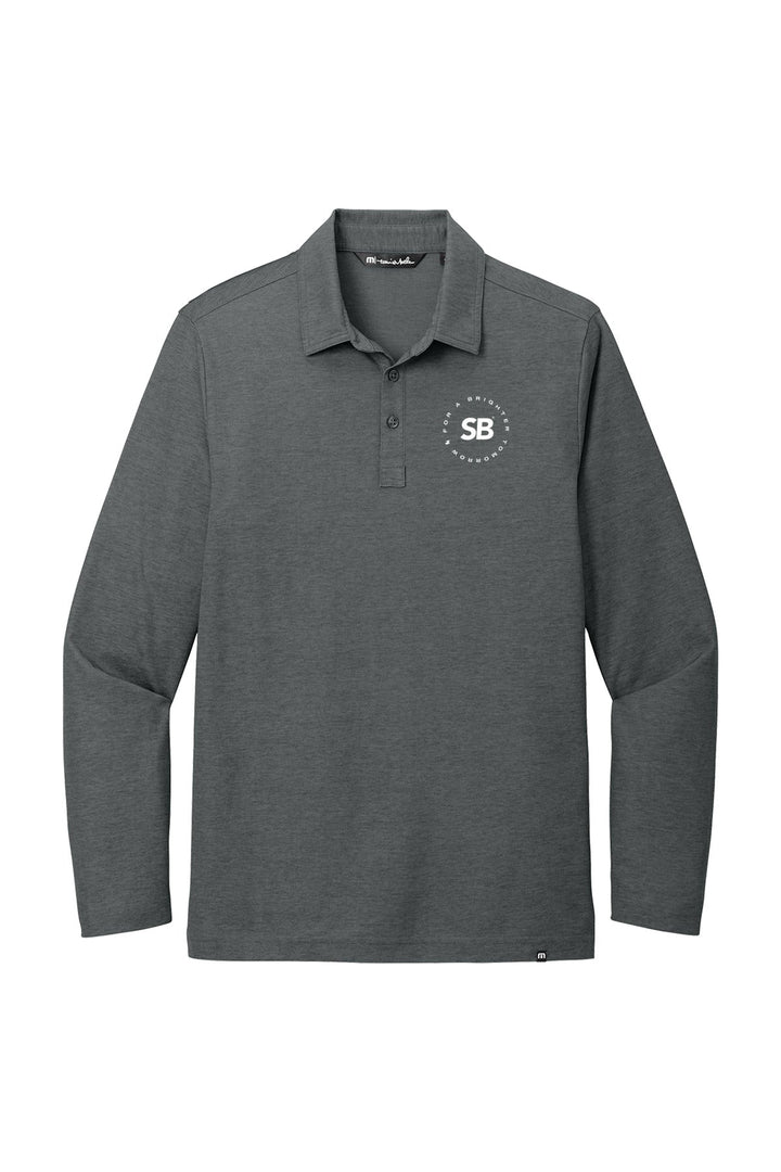 Oceanside Heather Long Sleeve Polo