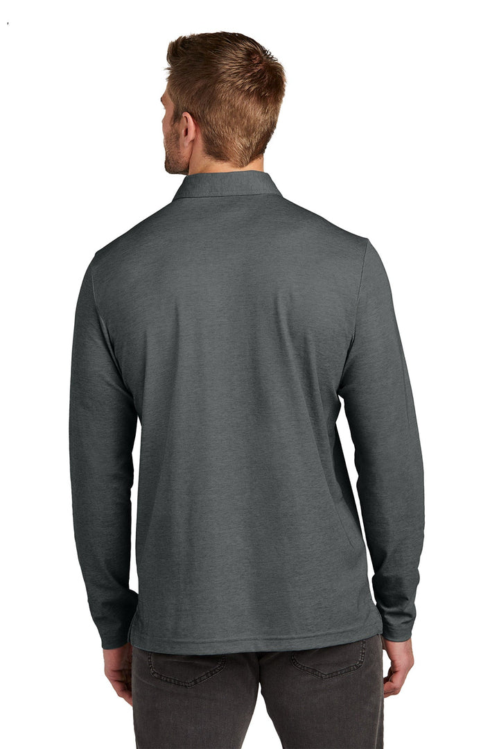 Oceanside Heather Long Sleeve Polo