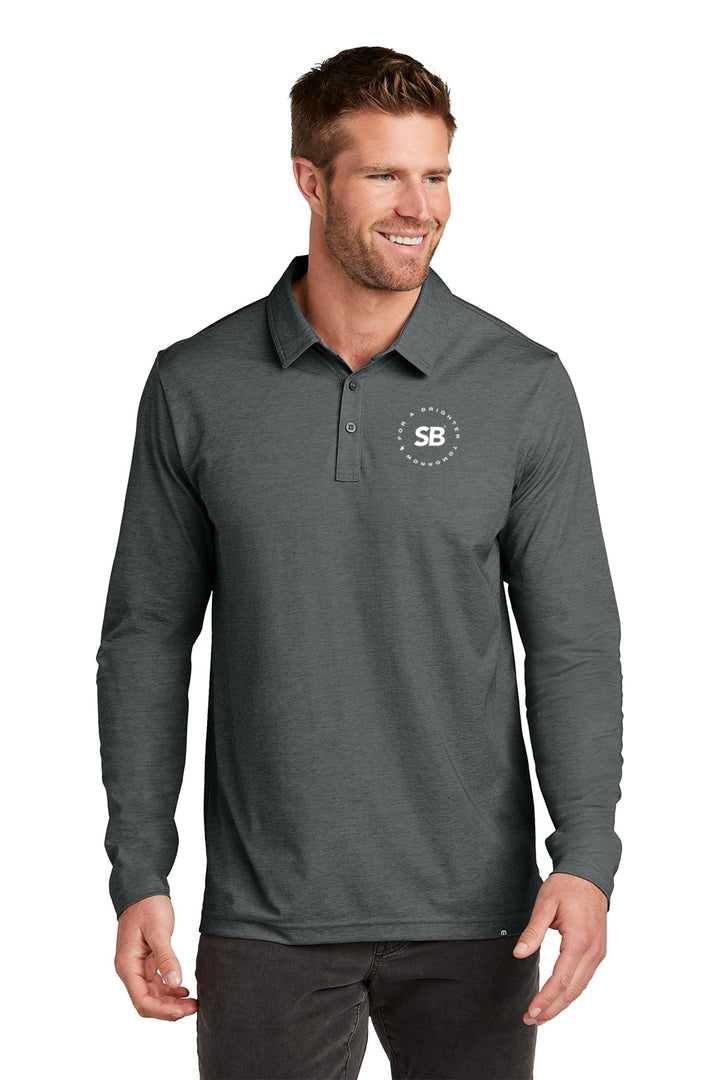Oceanside Heather Long Sleeve Polo