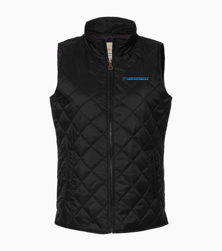 Ladies Vintage Diamond Quilted Vest