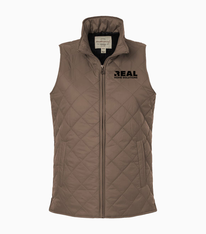 Ladies Vintage Diamond Quilted Vest