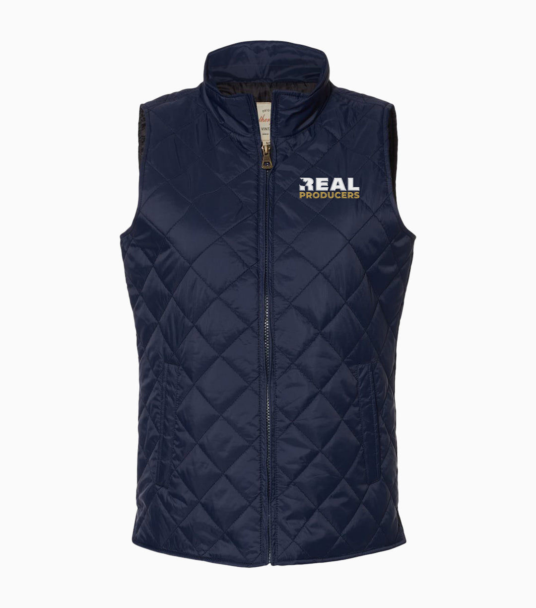 Ladies Vintage Diamond Quilted Vest