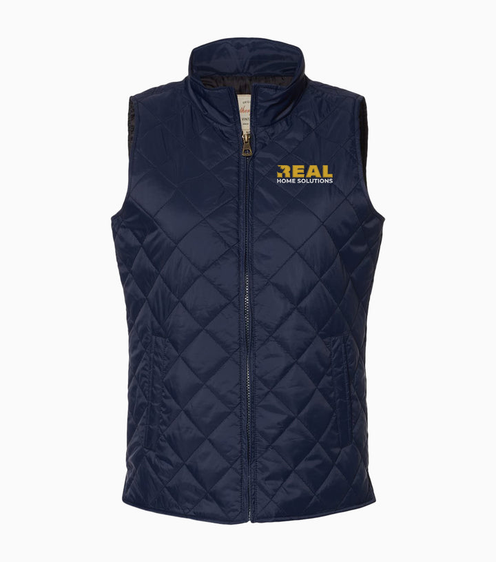 Ladies Vintage Diamond Quilted Vest