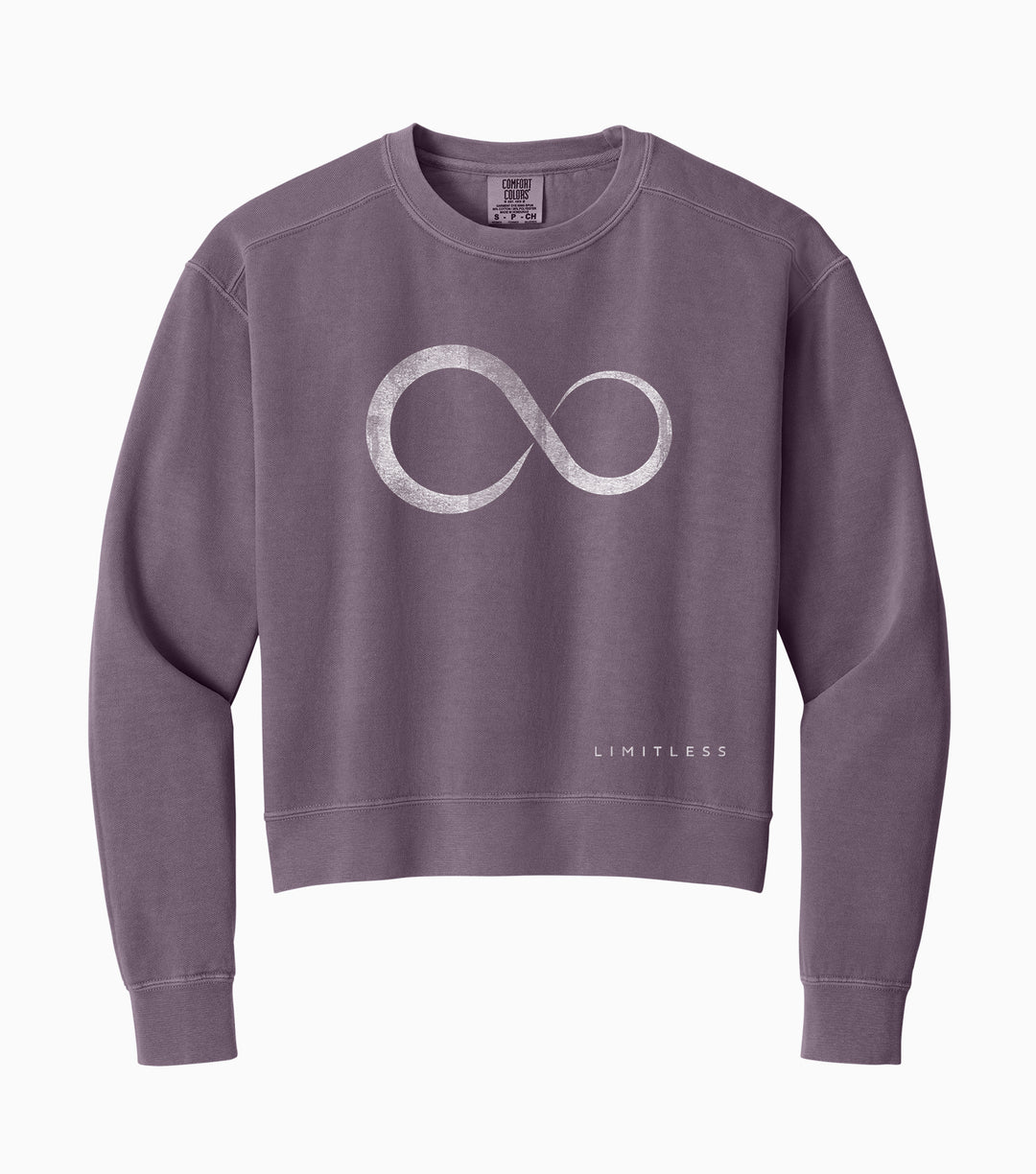 Ladies Mid-Length Faded Crewneck