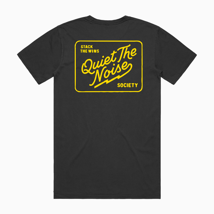 QUIET THE NOISE SOCIETY | BOLD YELLOW PRINT