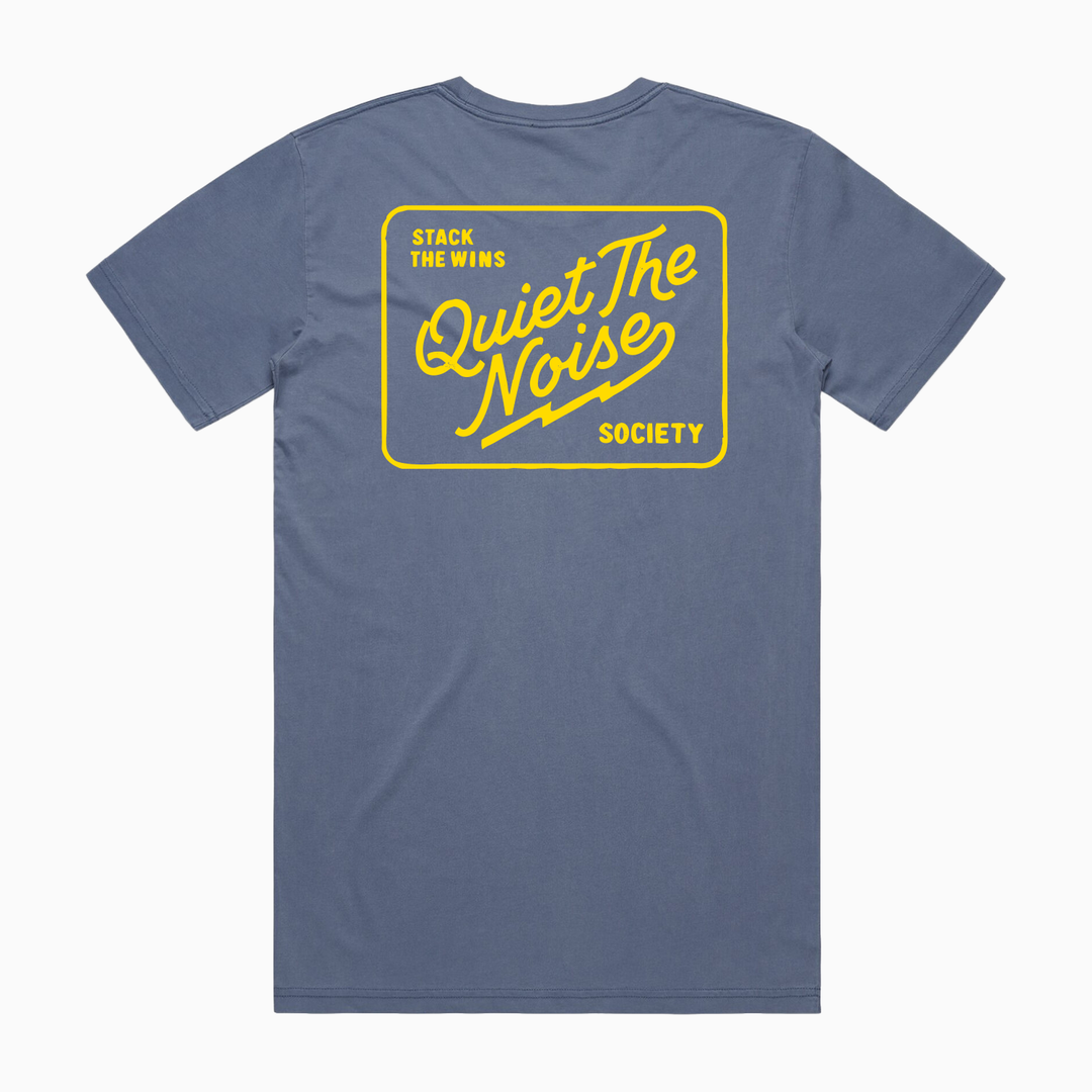 QUIET THE NOISE SOCIETY | BOLD YELLOW PRINT