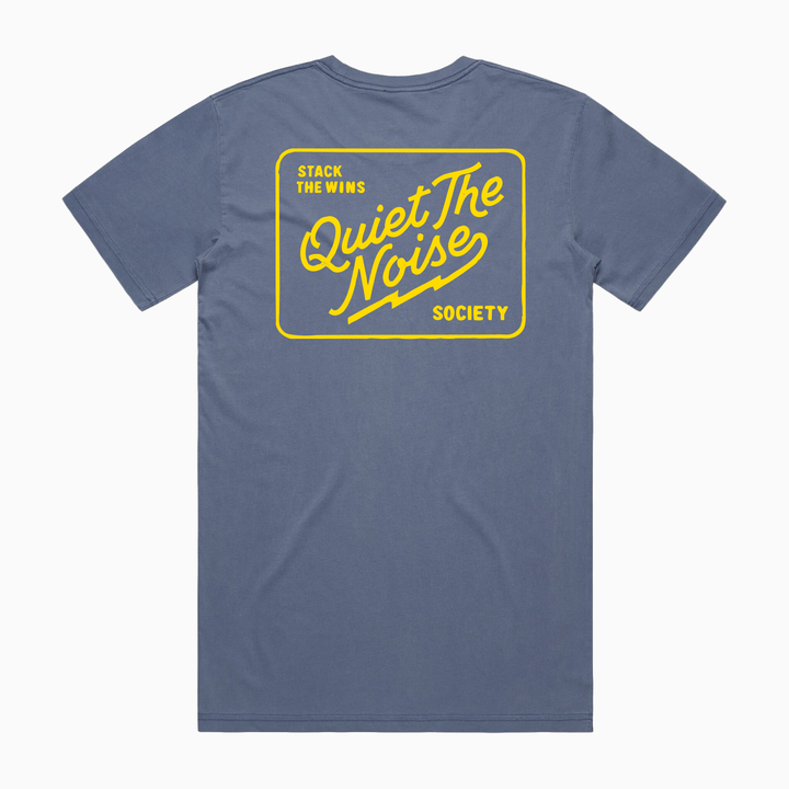 QUIET THE NOISE SOCIETY | BOLD YELLOW PRINT