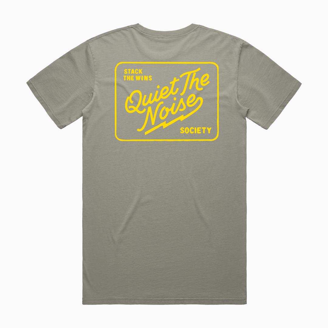 QUIET THE NOISE SOCIETY | BOLD YELLOW PRINT