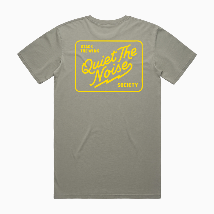QUIET THE NOISE SOCIETY | BOLD YELLOW PRINT