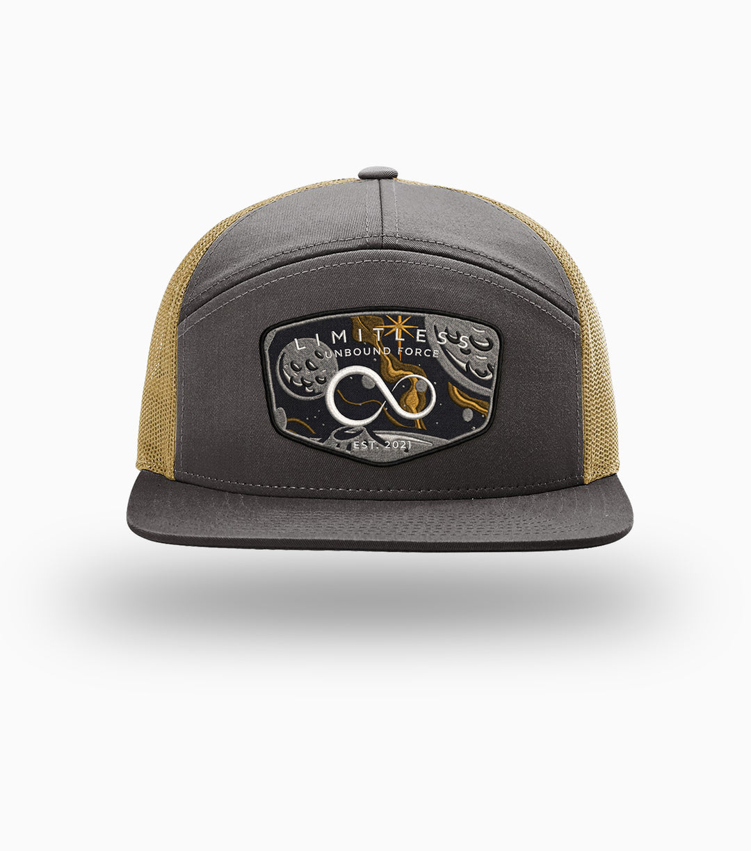 UNBOUND FORCE // 7-Panel Trucker
