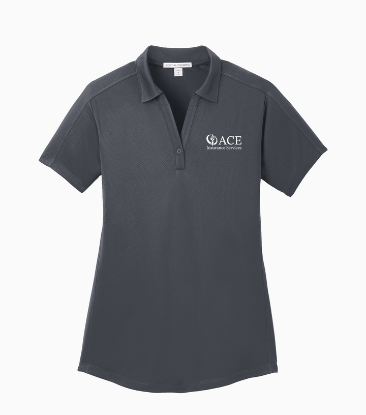 Ladies Diamond Jacquard Polo