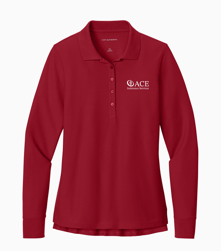 Ladies Signature Pique LS Polo