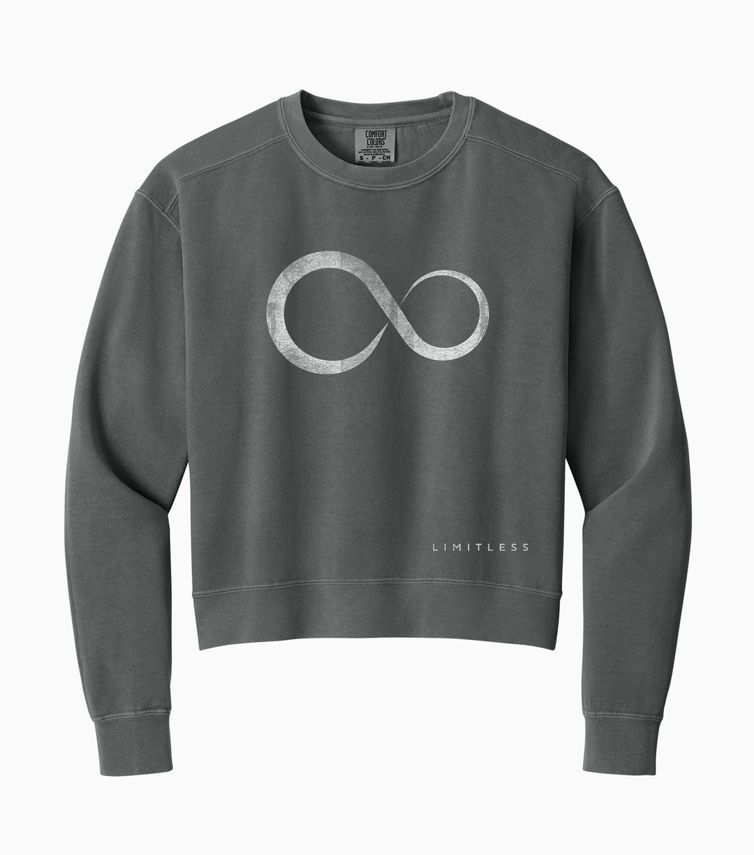 Ladies Mid-Length Faded Crewneck