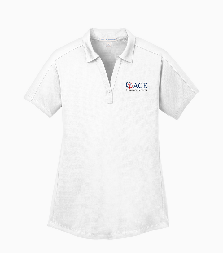 Ladies Diamond Jacquard Polo