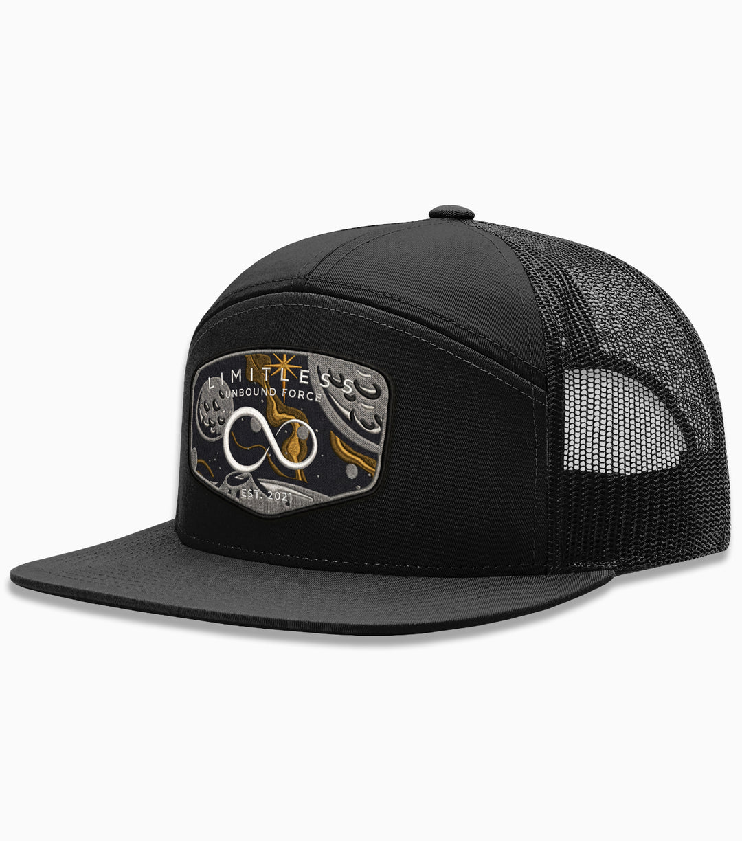 UNBOUND FORCE // 7-Panel Trucker