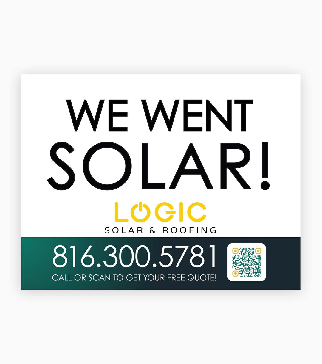 Yard Sign (No Aluminum Holder)